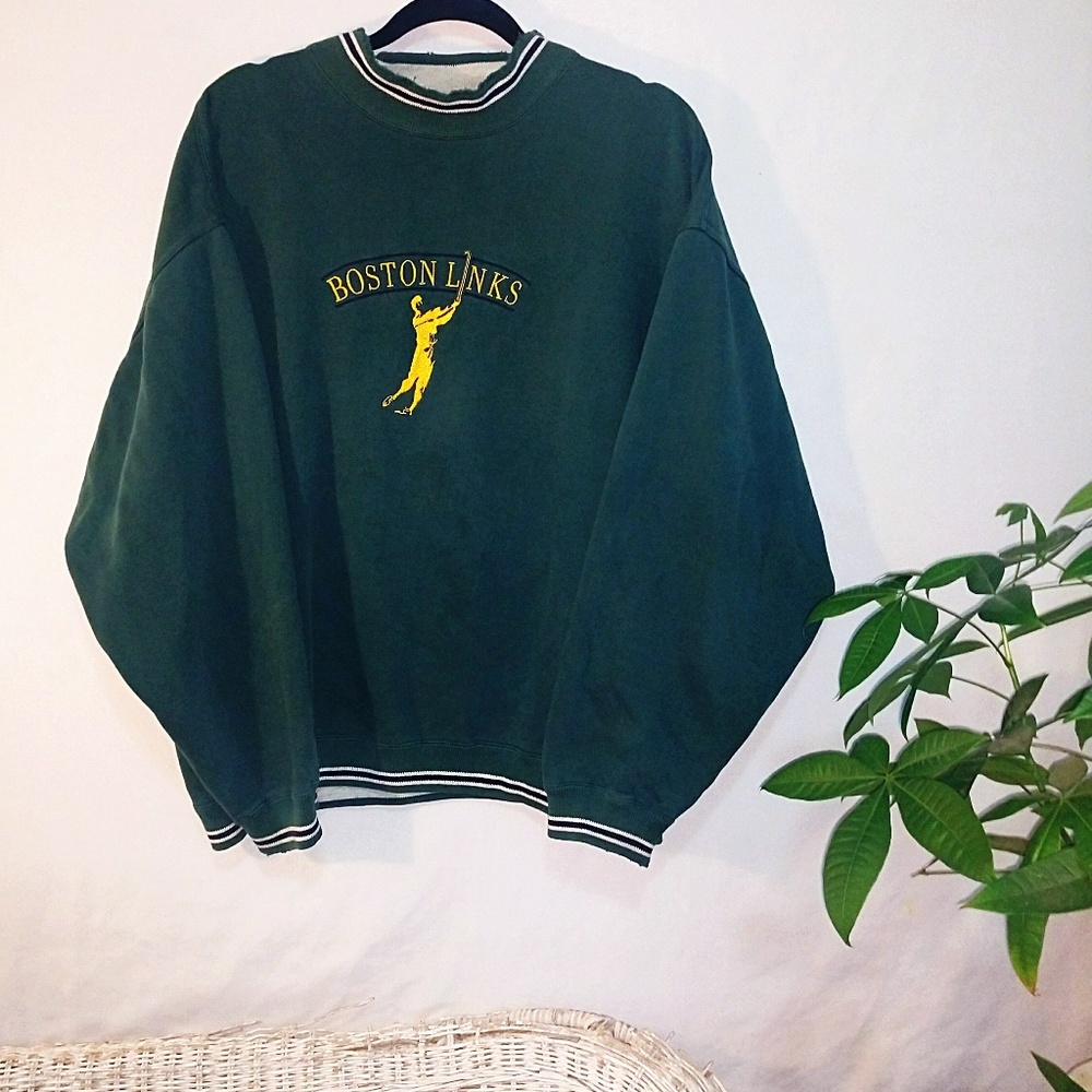 Vintage Boston Links XL crew